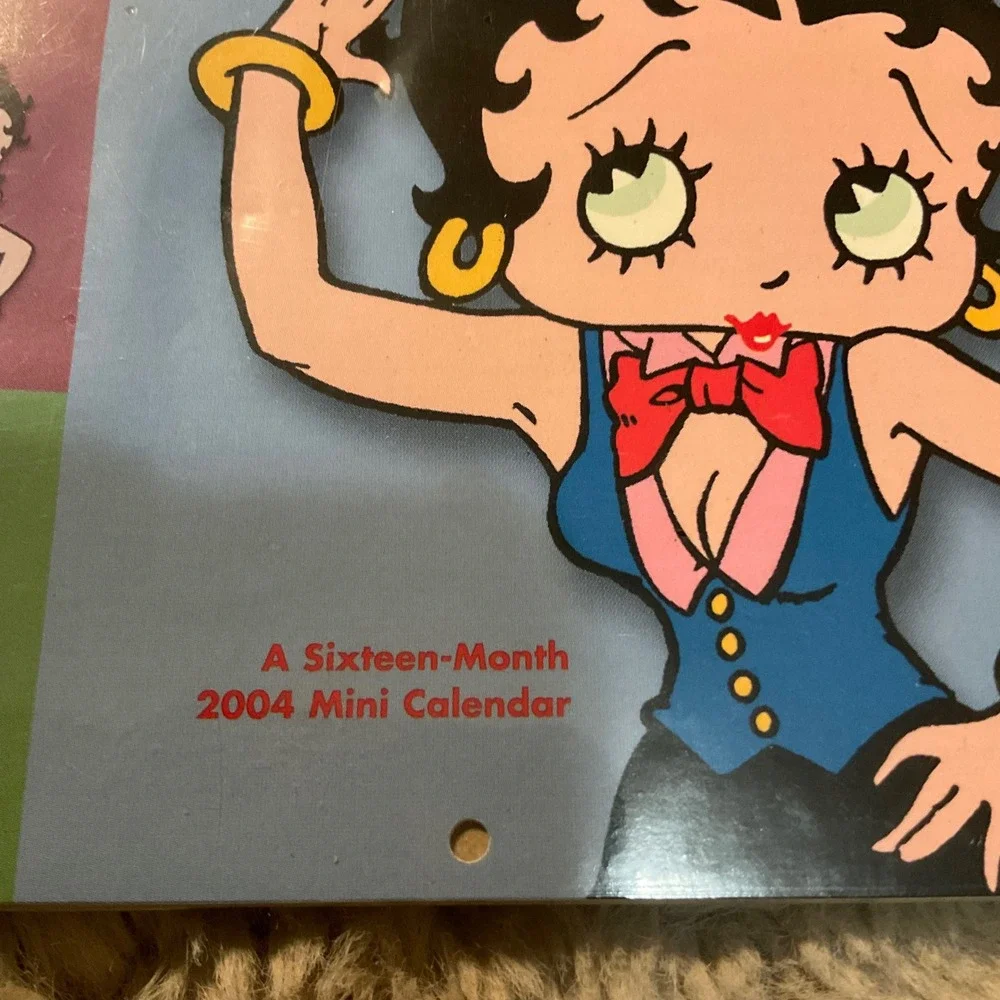 Vintage 2004 16 Month Betty Boop Mini Calendar Collectible New‎ Sealed
